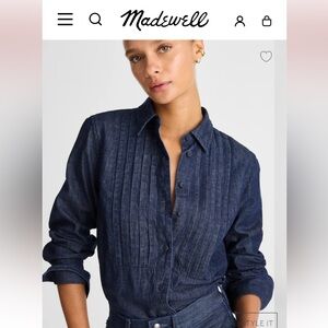 Madewell Denim Tuxedo Shirt